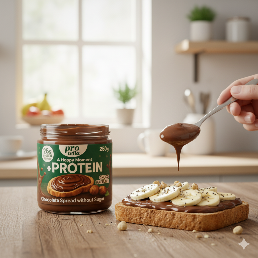 🍞 טוסט אנרגיה קריספי: לוז, בננה וצ'יה בתוספת ממרחי חלבון