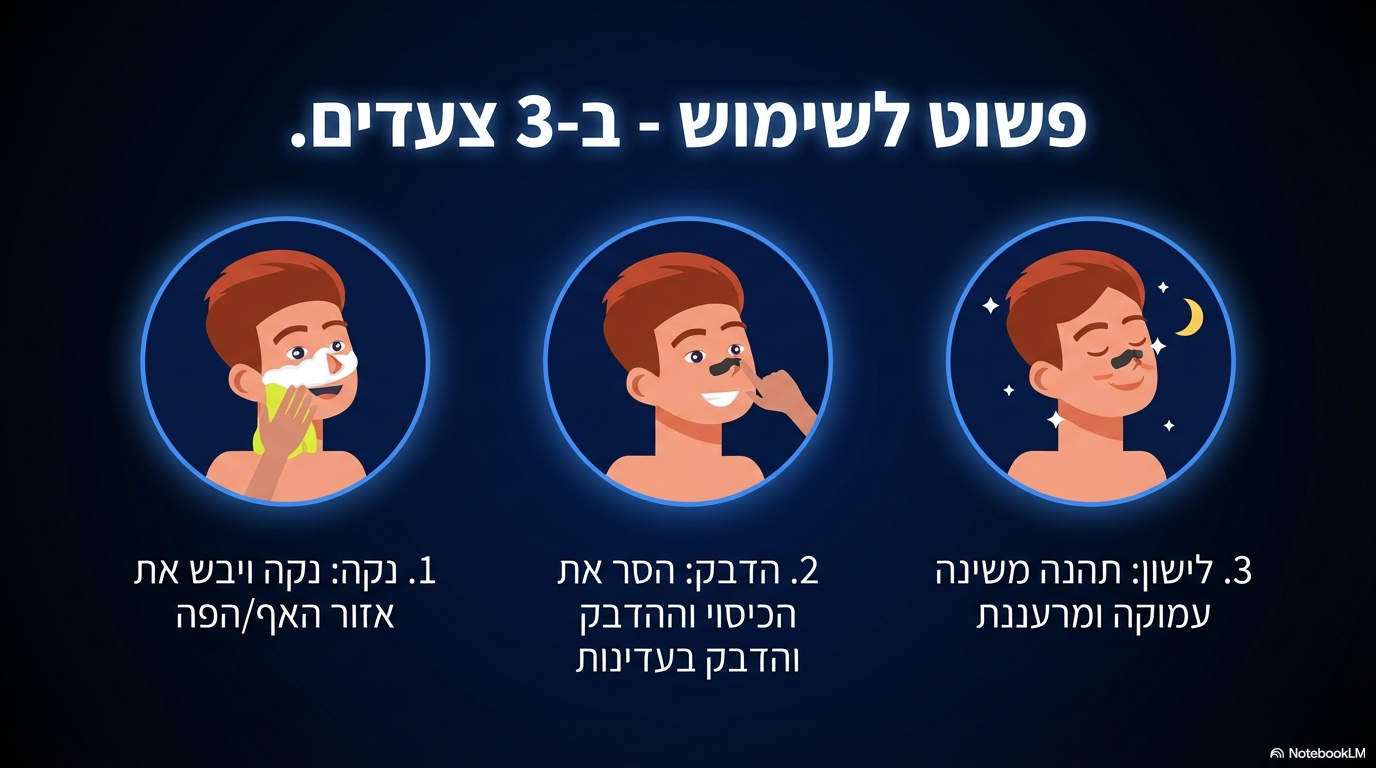 אופן שימוש ב-GudSlip - 3 שלבים