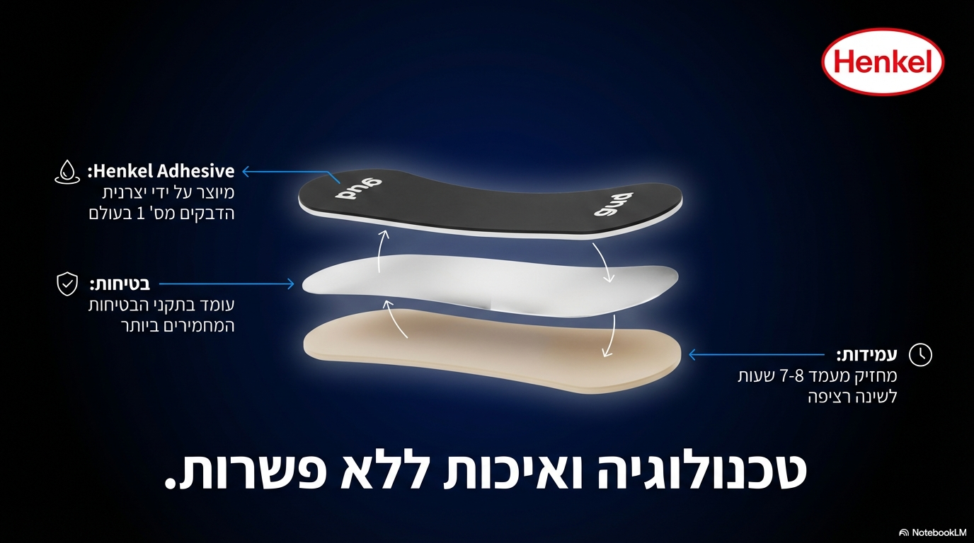 מדבקת GudSlip — פתרון לברוקסיזם