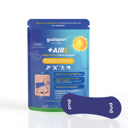 GudSport – מדבקות אף לשיפור הנשימה בזמן ספורט - צבע כחול | 30 יח׳
